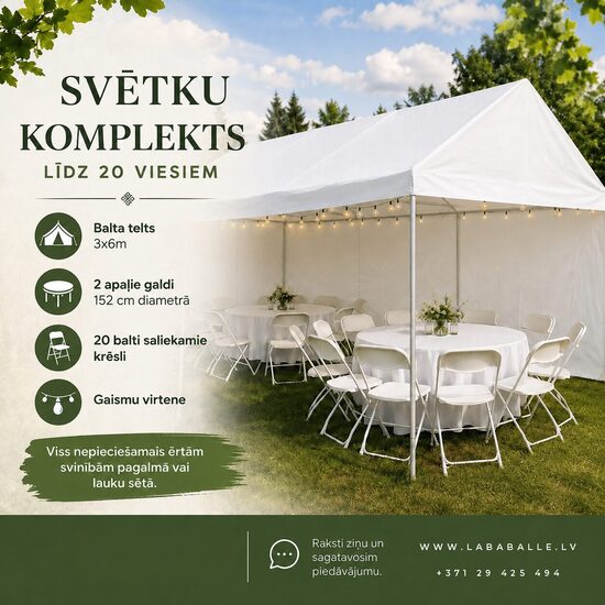 Svētku komplekts 20 cilvēkiem