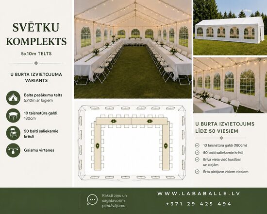 Svētku komplekts 50 cilvēkiem
